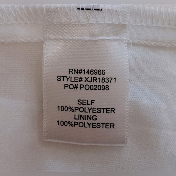 White Eyelet Babydoll Dress Sz L by Crystal Doll - Picture 6 of 6